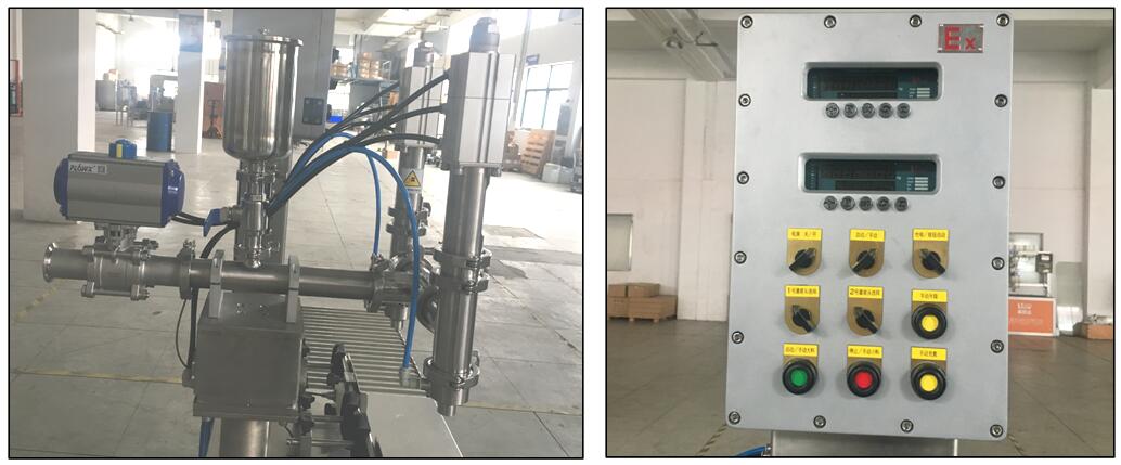 Halbautomatische Explosionsgeschützte Abfüllmaschine