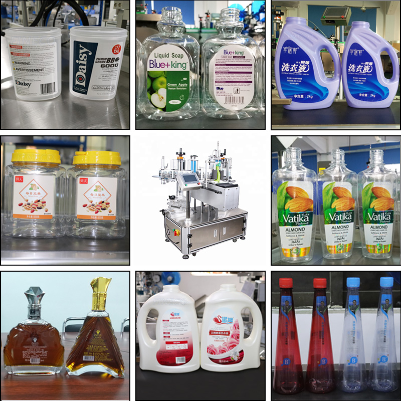 VK-T806-Semi-Automatic-Double-Side-Sticker-Labeling-Machine-Application